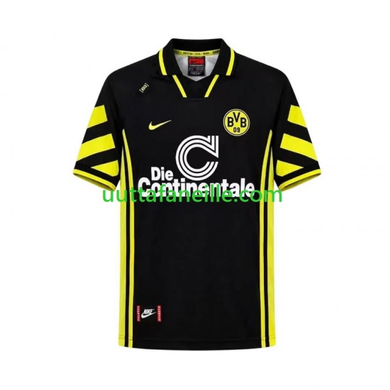 Jalkapallo Pelipaitoja Borussia Dortmund 1996 Retro Mies Vieraspeliasu Lyhythihainen