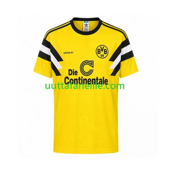 Jalkapallo Pelipaitoja Borussia Dortmund 1989 Retro Mies Kotipeliasu Lyhythihainen
