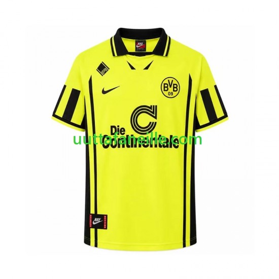 Jalkapallo Pelipaitoja Borussia Dortmund 1996 Retro Mies Kotipeliasu Lyhythihainen