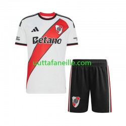 Jalkapallo Pelipaitoja CA River Plate Lasten Kotipeliasu 2026-2027 Lyhythihainen