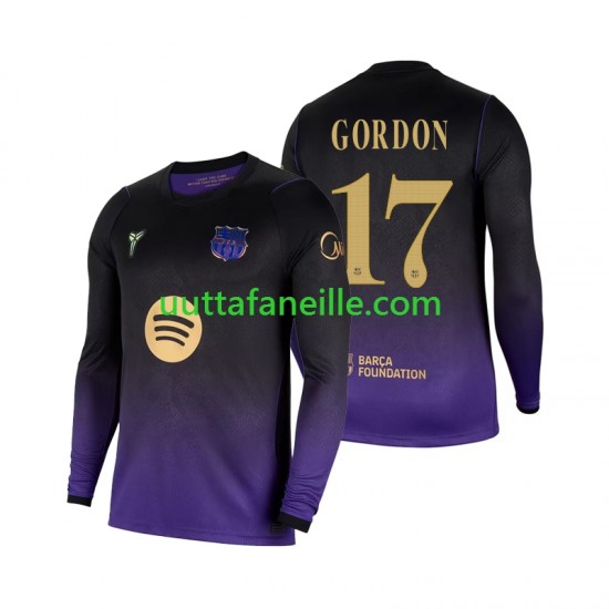Jalkapallo Pelipaitoja FC Barcelona Anthony Gordon 17 Mies Vieraspeliasu 2026-2027 Pitkähihainen