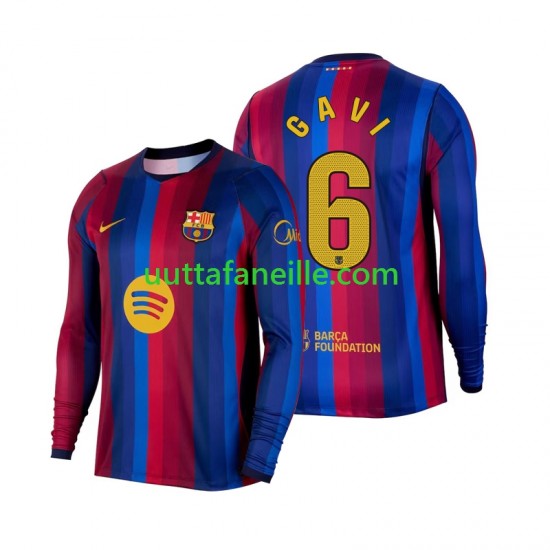 Jalkapallo Pelipaitoja FC Barcelona Gavi 6 Mies Kotipeliasu 2026-2027 Pitkähihainen