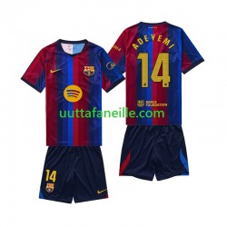 Jalkapallo Pelipaitoja FC Barcelona Karim Adeyemi 14 Lasten Kotipeliasu 2026-2027 Lyhythihainen