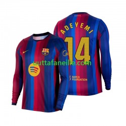 Jalkapallo Pelipaitoja FC Barcelona Karim Adeyemi 14 Mies Kotipeliasu 2026-2027 Pitkähihainen