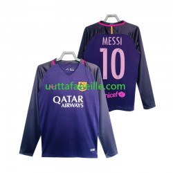 Jalkapallo Pelipaitoja FC Barcelona Lionel Messi 10 2016 2017 Retro Mies Vieraspeliasu Pitkähihainen