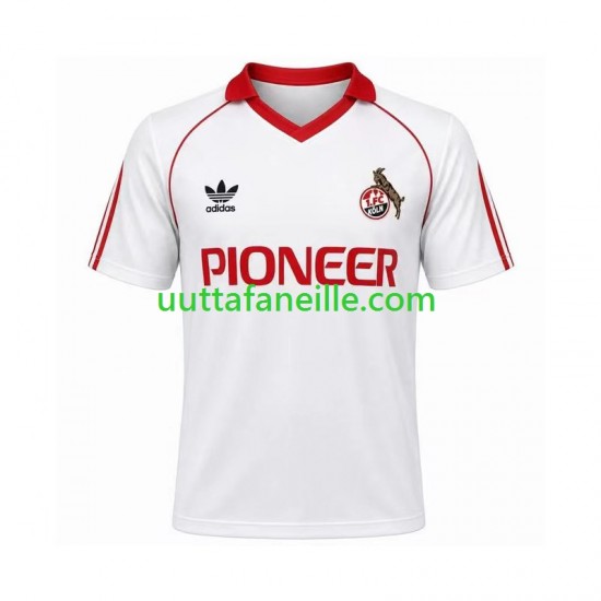 Jalkapallo Pelipaitoja FC Köln 1980 1981 Retro Mies Kotipeliasu Lyhythihainen