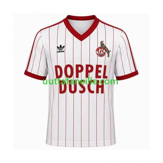 Jalkapallo Pelipaitoja FC Köln 1982 1983 Retro Mies Kotipeliasu Lyhythihainen