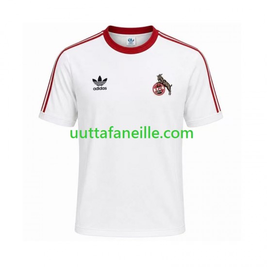 Jalkapallo Pelipaitoja FC Köln 1986 1987 Retro Mies Kotipeliasu Lyhythihainen