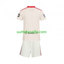 Jalkapallo Pelipaitoja Sevilla FC Retro Lasten Kotipeliasu 2025-2026 Lyhythihainen