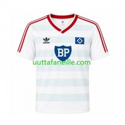 Jalkapallo Pelipaitoja Hamburger SV 1986 Retro Mies Vieraspeliasu Lyhythihainen