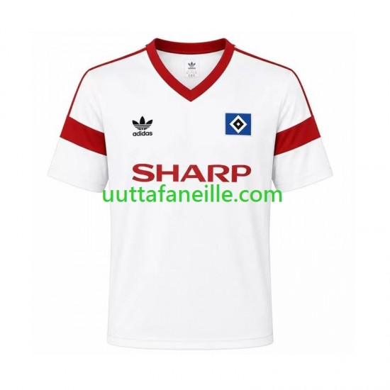 Jalkapallo Pelipaitoja Hamburger SV 1988 Retro Mies Kotipeliasu Lyhythihainen