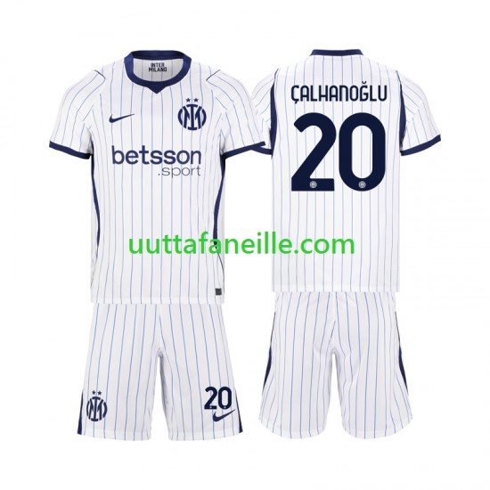 Jalkapallo Pelipaitoja Inter Milan Hakan Calhanoglu 20 Lasten Vieraspeliasu 2026-2027 Lyhythihainen