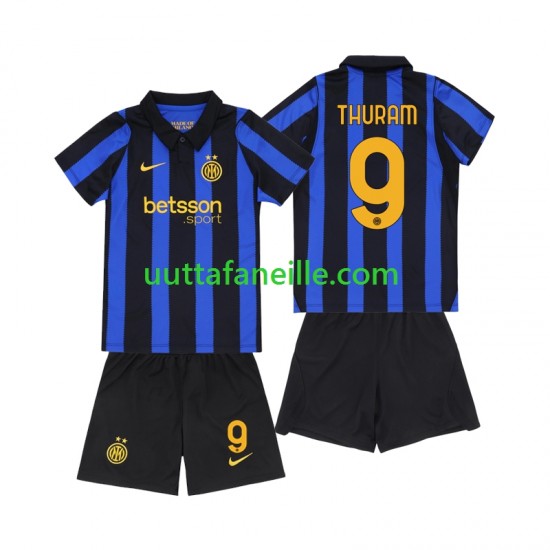 Jalkapallo Pelipaitoja Inter Milan Marcus Thuram 9 Lasten Kotipeliasu 2026-2027 Lyhythihainen