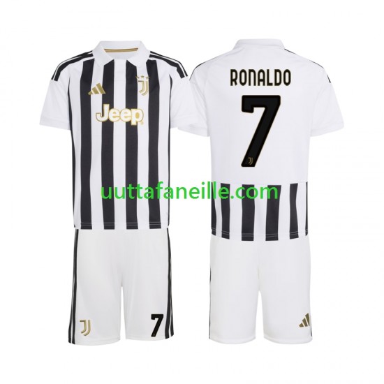 Jalkapallo Pelipaitoja Juventus Cristiano Ronaldo 7 Lasten Kotipeliasu 2026-2027 Lyhythihainen
