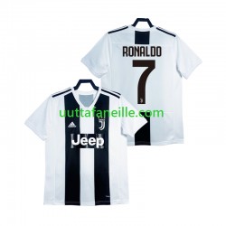 Jalkapallo Pelipaitoja Juventus Cristiano Ronaldo 2018 2019 Retro Mies Kotipeliasu Lyhythihainen