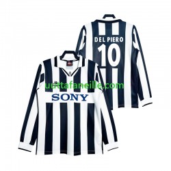 Jalkapallo Pelipaitoja Juventus DEL PIERO 10 1997 Retro Mies Kotipeliasu Pitkähihainen