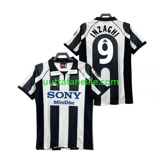 Jalkapallo Pelipaitoja Juventus INZAGHI 9 1997 Retro Mies Kotipeliasu 1998 Lyhythihainen