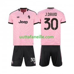 Jalkapallo Pelipaitoja Juventus Jonathan David 30 Lasten Vieraspeliasu 2026-2027 Lyhythihainen