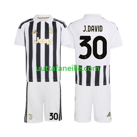Jalkapallo Pelipaitoja Juventus Jonathan David 30 Lasten Kotipeliasu 2026-2027 Lyhythihainen
