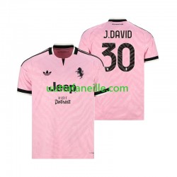Jalkapallo Pelipaitoja Juventus Jonathan David 30 Mies Vieraspeliasu 2026-2027 Lyhythihainen