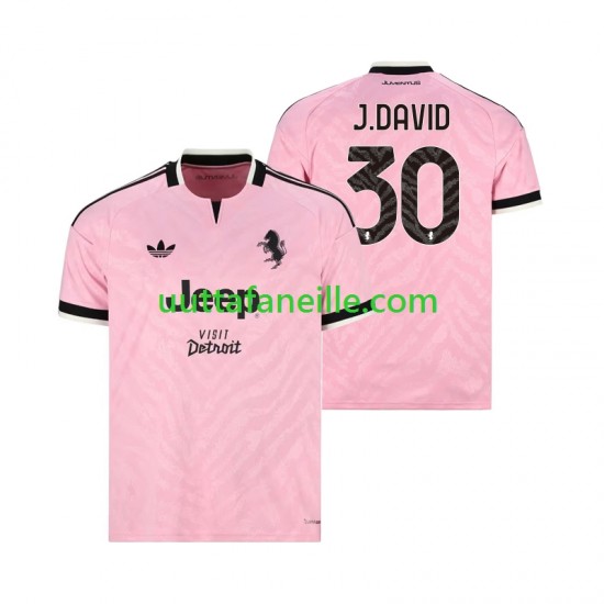 Jalkapallo Pelipaitoja Juventus Jonathan David 30 Mies Vieraspeliasu 2026-2027 Lyhythihainen