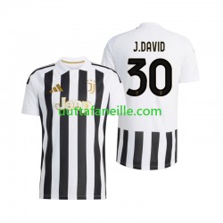 Jalkapallo Pelipaitoja Juventus Jonathan David 30 Mies Kotipeliasu 2026-2027 Lyhythihainen