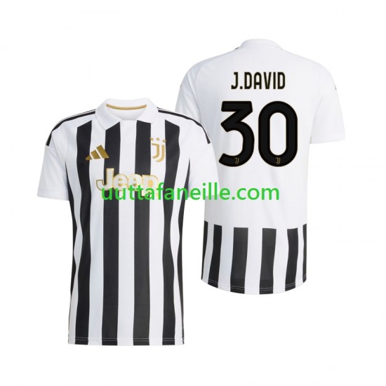 Jalkapallo Pelipaitoja Juventus Jonathan David 30 Mies Kotipeliasu 2026-2027 Lyhythihainen