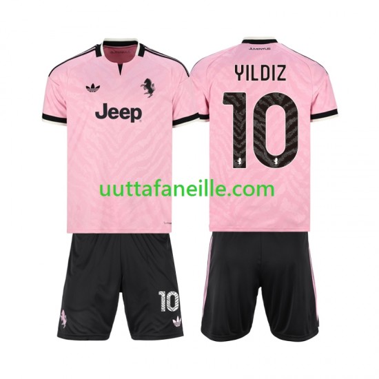 Jalkapallo Pelipaitoja Juventus Kenan Yildiz 10 Lasten Vieraspeliasu 2026-2027 Lyhythihainen