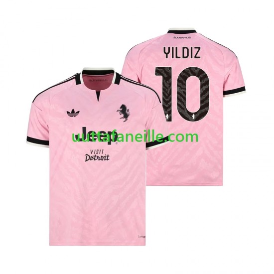 Jalkapallo Pelipaitoja Juventus Kenan Yildiz 10 Mies Vieraspeliasu 2026-2027 Lyhythihainen