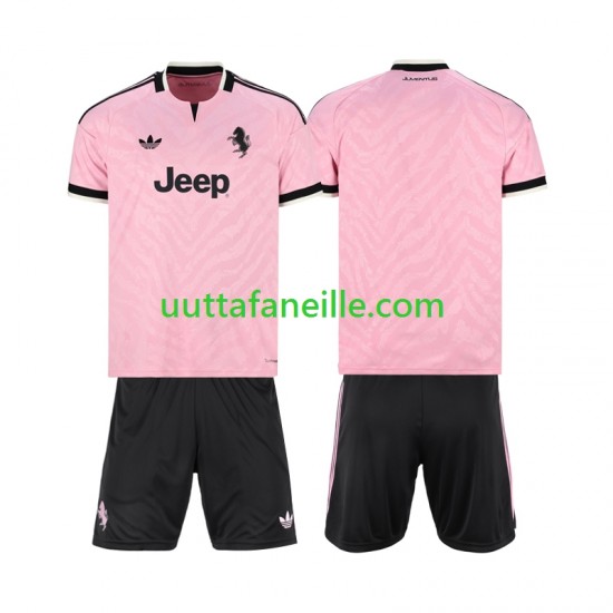 Jalkapallo Pelipaitoja Juventus Lasten Vieraspeliasu 2026-2027 Lyhythihainen