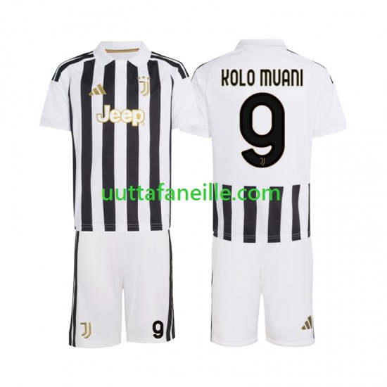 Jalkapallo Pelipaitoja Juventus Randal Kolo Muani 9 Lasten Kotipeliasu 2026-2027 Lyhythihainen