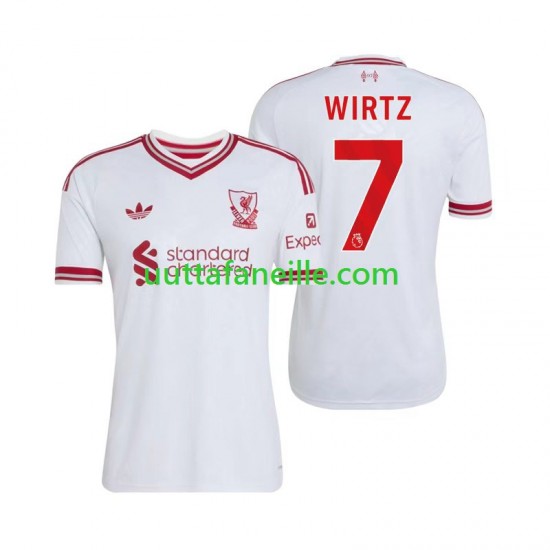 Jalkapallo Pelipaitoja Liverpool Florian Wirtz 7 Mies Vieraspeliasu 2026-2027 Lyhythihainen