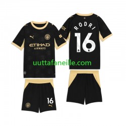 Jalkapallo Pelipaitoja Manchester City Rodri 16 Lasten Vieraspeliasu 2026-2027 Lyhythihainen