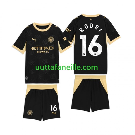 Jalkapallo Pelipaitoja Manchester City Rodri 16 Lasten Vieraspeliasu 2026-2027 Lyhythihainen