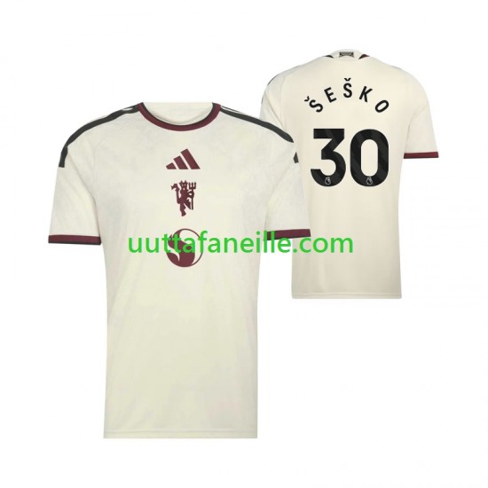 Jalkapallo Pelipaitoja Manchester United Benjamin Sesko 30 Mies Kolmas peliasu 2026-2027 Lyhythihainen