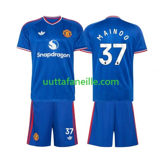 Jalkapallo Pelipaitoja Manchester United Kobbie Mainoo 37 Lasten Vieraspeliasu 2026-2027 Lyhythihainen