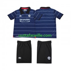 Jalkapallo Pelipaitoja Manchester United 2000 Retro Lasten Vieraspeliasu 1999 Lyhythihainen