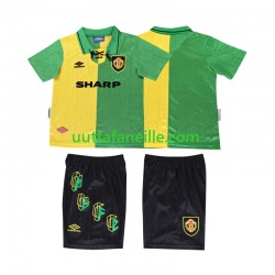 Jalkapallo Pelipaitoja Manchester United 1992 Retro Lasten Kolmas peliasu 1994 Lyhythihainen
