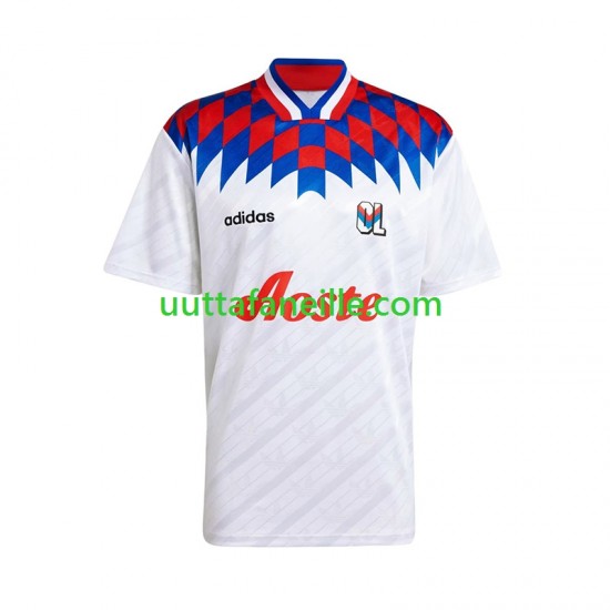 Jalkapallo Pelipaitoja Olympique Lyonnais 1995 1996 Retro Mies Kotipeliasu Lyhythihainen