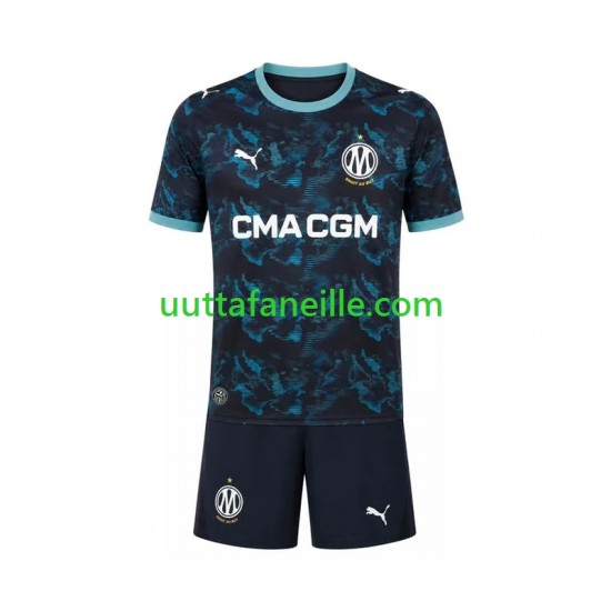 Jalkapallo Pelipaitoja Olympique de Marseille Lasten Vieraspeliasu 2026-2027 Lyhythihainen