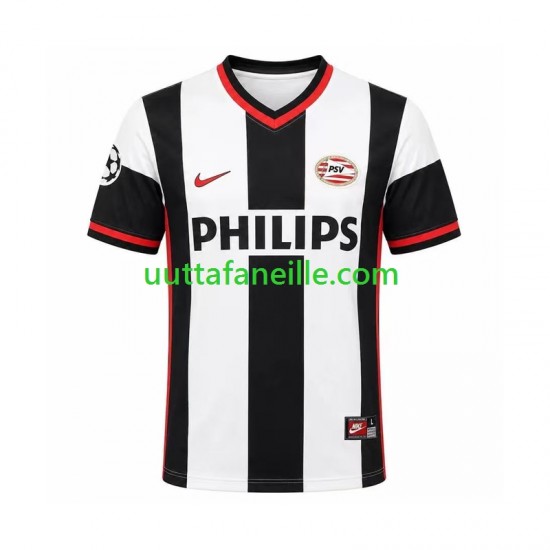 Jalkapallo Pelipaitoja PSV Eindhoven Retro Mies Vieraspeliasu 1998 Lyhythihainen