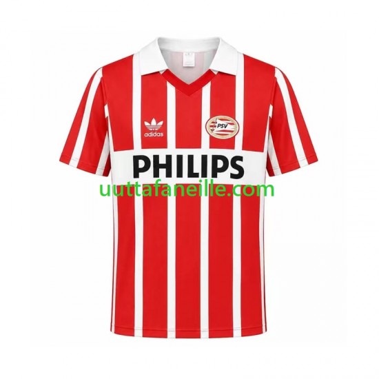 Jalkapallo Pelipaitoja PSV Eindhoven 1990 Retro Mies Kotipeliasu Lyhythihainen
