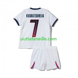Jalkapallo Pelipaitoja Paris Saint-Germain Khvicha Kvaratskhelia 7 Lasten Vieraspeliasu 2026-2027 Lyhythihainen
