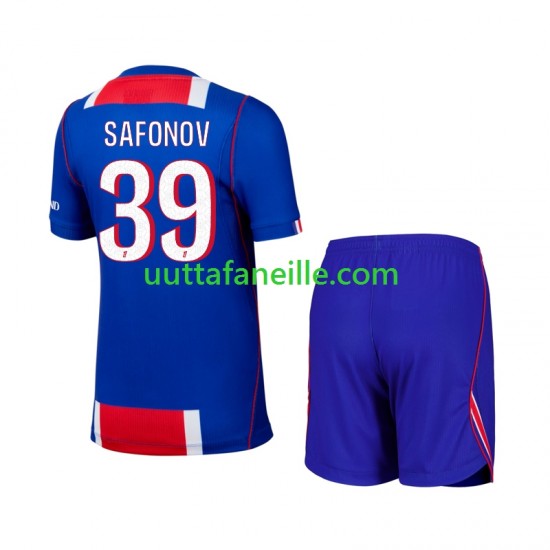Jalkapallo Pelipaitoja Paris Saint-Germain Matvey Safonov 39 Lasten Kotipeliasu 2026-2027 Lyhythihainen