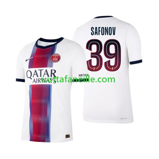 Jalkapallo Pelipaitoja Paris Saint-Germain Matvey Safonov 39 Mies Vieraspeliasu 2026-2027 Lyhythihainen
