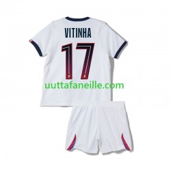 Jalkapallo Pelipaitoja Paris Saint-Germain Vitinha 17 Lasten Vieraspeliasu 2026-2027 Lyhythihainen