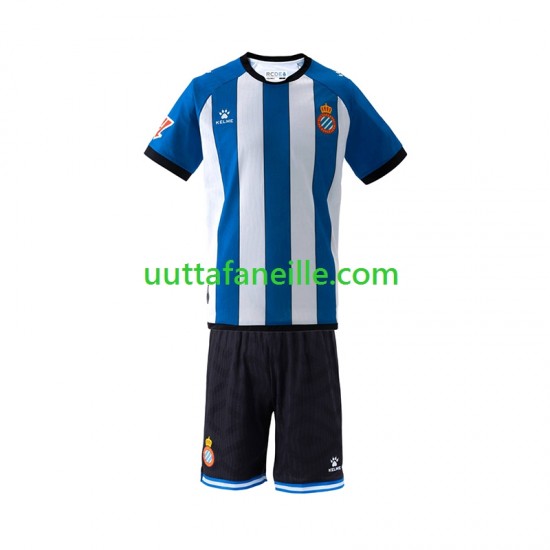 Jalkapallo Pelipaitoja RCD Espanyol Lasten Kotipeliasu 2026-2027 Lyhythihainen