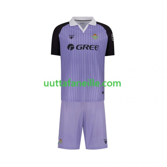 Jalkapallo Pelipaitoja Real Betis Maalivahti Retro Lasten Kotipeliasu 2025-2026 Lyhythihainen