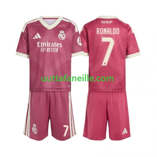 Jalkapallo Pelipaitoja Real Madrid Cristiano Ronaldo 7 Lasten Kolmas peliasu 2026-2027 Lyhythihainen