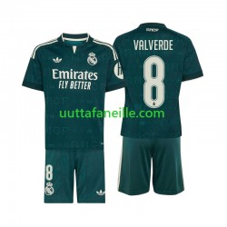 Jalkapallo Pelipaitoja Real Madrid Federico Valverde 8 Lasten Vieraspeliasu 2026-2027 Lyhythihainen
